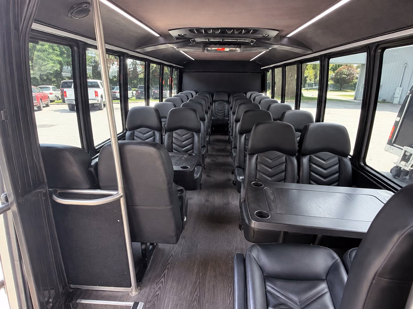 sandy 15 passenger minibus inside