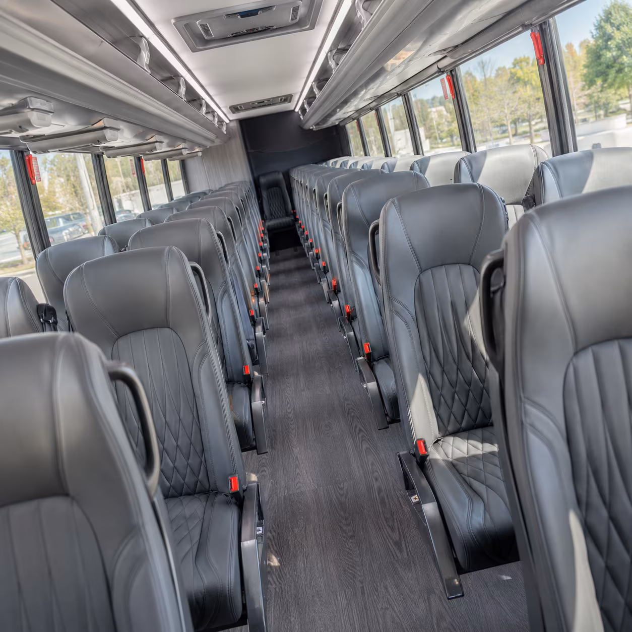 sandy 28 passenger minibus inside