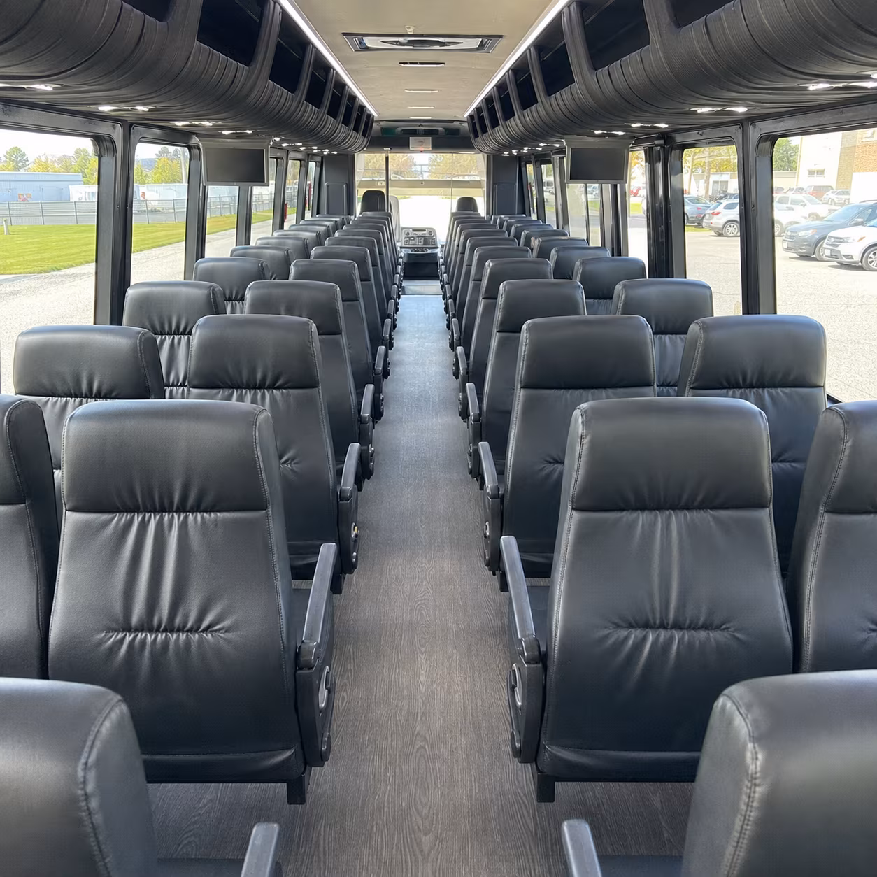 sandy 35 passenger minibus interior