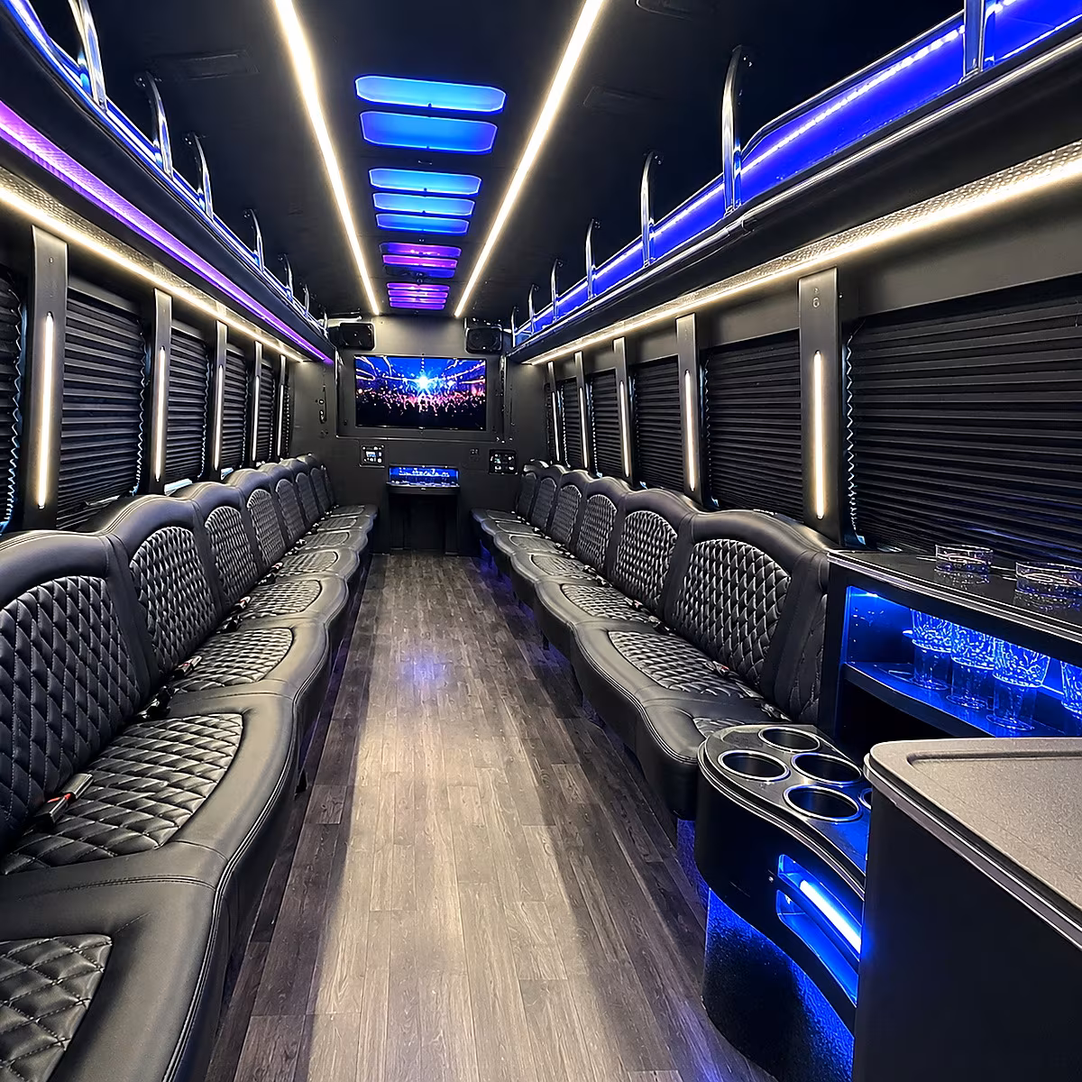 sandy bachelor bachelorette party bus rental