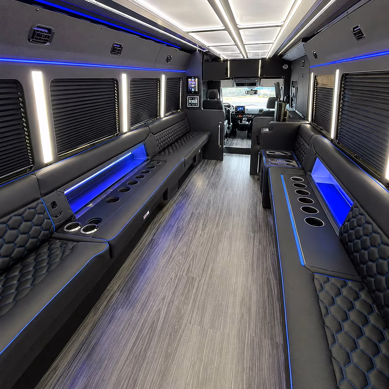 sandy party bus inside
