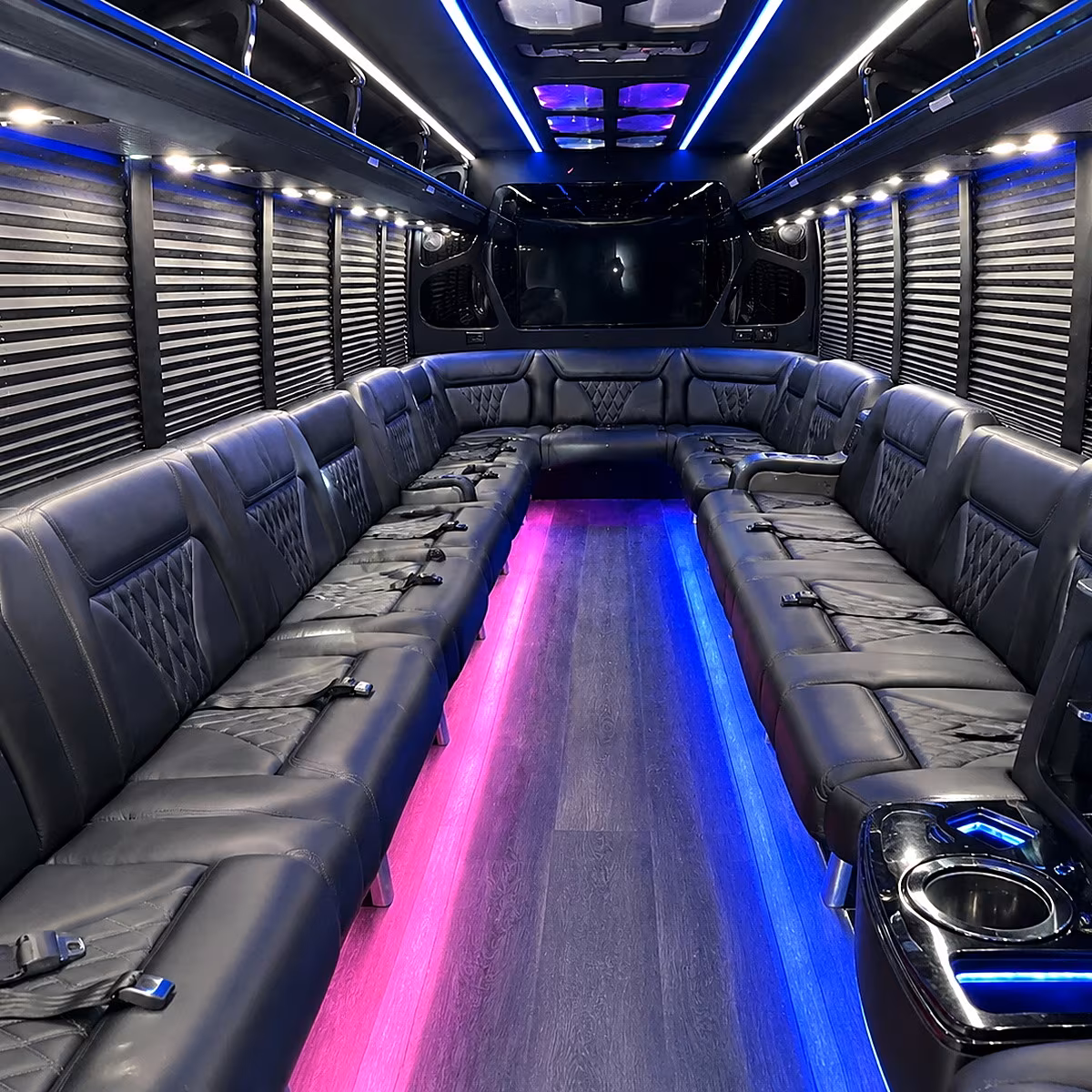 sandy party bus rentals inside