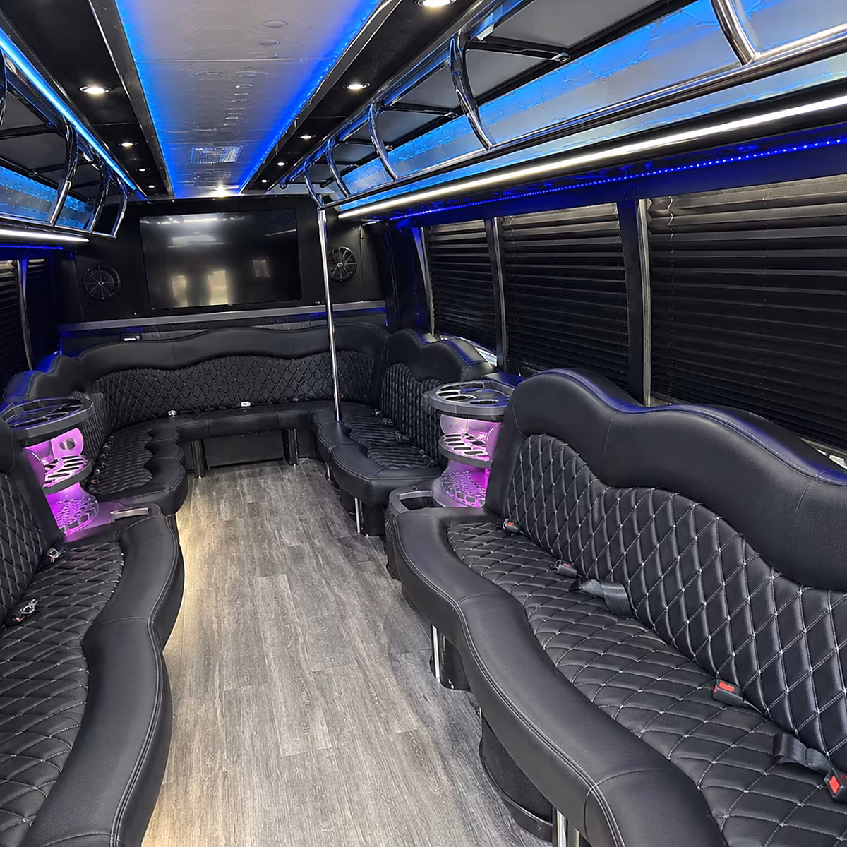 sandy sporting event party bus rental