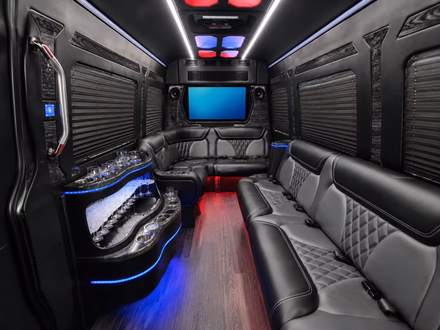sandy sprinter limousine interior