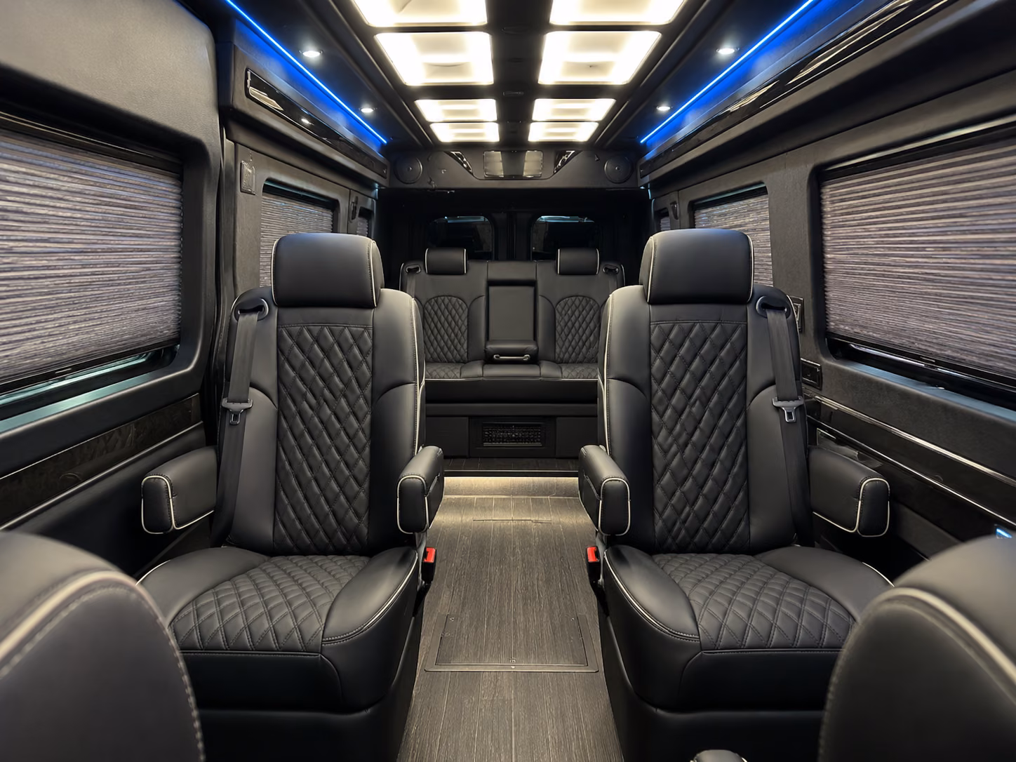 sandy sprinter van with driver inside