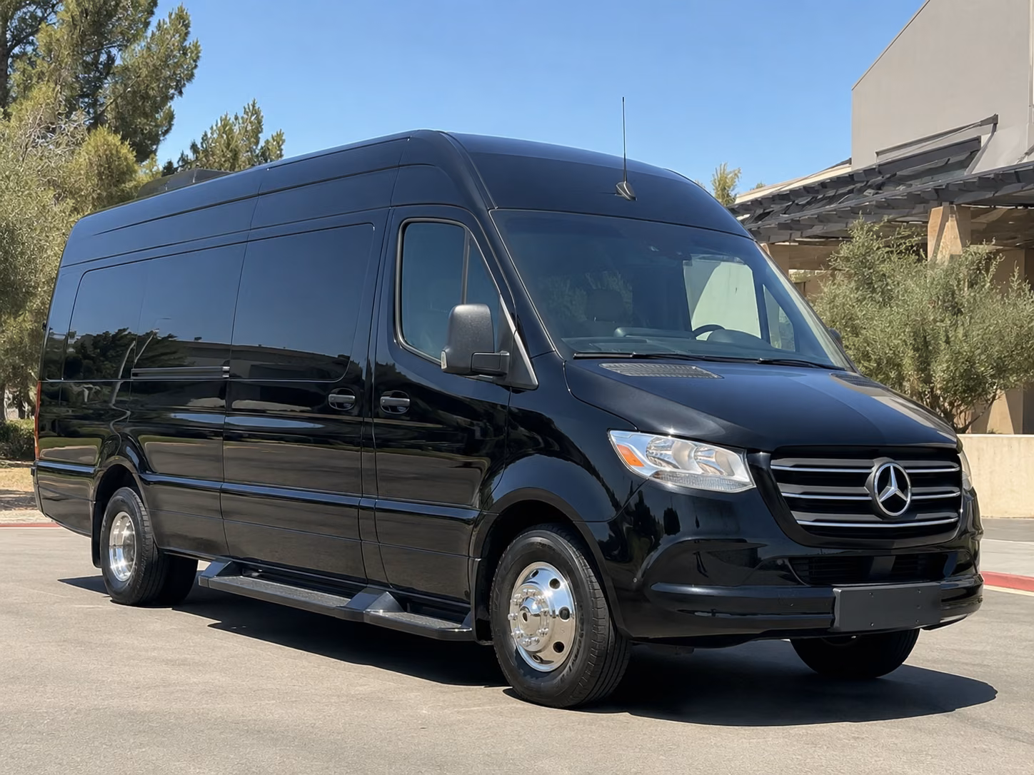 sandy sprinter van with driver